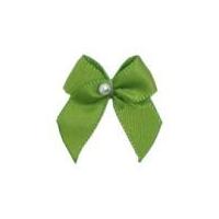 3mm Berisford Ribbon Pearl Crossover Bows 548 Kiwi