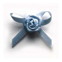 3mm Berisford Ribbon Rose Centred Bows 307 Bluebell