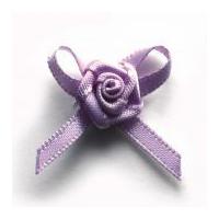 3mm Berisford Ribbon Rose Centred Bows 430 Light Orchid