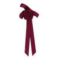 3mm Berisford Long Ribbon Rose Centred Bows 275 Wine