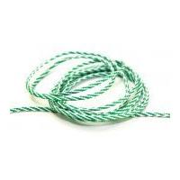 3mm Berisford Bakers Twine Ribbon Cord 6 Fern Green/White