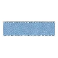 3mm Berisford Silver Metallic Edge Satin Ribbon 76 Cornflower