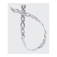 3mm berwick offray quasar chain ribbon silver