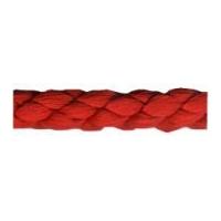 3mm british trimmings rayon lacing cord red