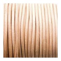 3mm Craft Factory Leather Thonging Cord Natural