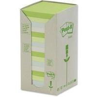 3M Post-it Recycled Pastel Pads Pack of 16 654-1RPT