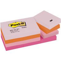 3M Post-it Note Joyful Colours Rainbow Pack of 12 38x51mm