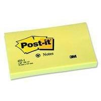 3m post it note recycled 127x76mm yellow 655 1y