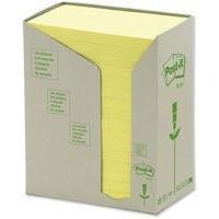 3M Post-it Note Recycled Carton of 655 Yellow Pads Pack