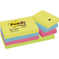 3m post it note energetic colours rainbow pack of 12