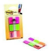 3m post it strong index pack of 66 pink green orange