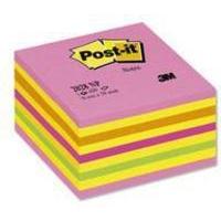 3M Post-it Neon Cube 76x76mm Pink 2028NP