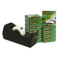 3M Scotch 810 Magic Tape 19mm x33 Metres Pack of 12 with FOC