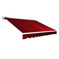 3m x 2.5m Garden Awning with Winding Handle in Red