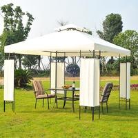 3m x 3m Metal Gazebo in Cream