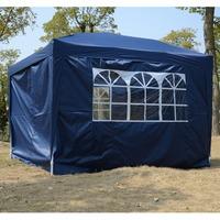 3m x 3m pop up water resistant gazebo in blue