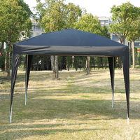 3m x 3m garden pop up gazebo marquee in black