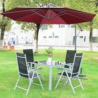 3m Garden Parasol in Wine Red