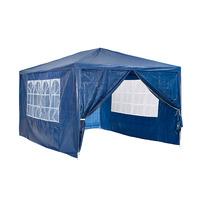 3m x 4m Gazebo with Windows Blue