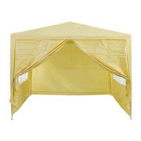 3m x 3m Gazebo with Windows Beige