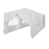 3m x 6m White Gazebo with Windows