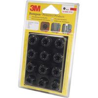 3M SJ 5009 MPBB Bumpon Black Polyurethane Rubber Foot 22.3Mm x 1...