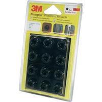 3M Bumpon SJ 5009 MPBB, 12 pc(s)-Piece Self Adhesive Protective Pad Set, Black Polyurethane