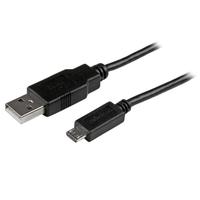 3m Long Mobile Charge Sync USB to Slim Micro USB Cable for Smartphones and Tablets - 24/30 AWG
