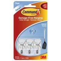 3M Command Plastic Hooks Pack of 3