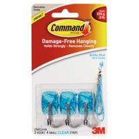 3m command blue plastic hooks pack of 3