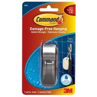 3m command satin nickel metal hook