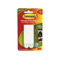 3M Command White Foam Picture Hanging Strips Set of 4