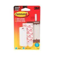 3M Command White Adhesive Saw-Toothed Picture Hanger 3 Pieces