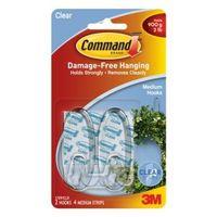 3m command plastic hooks pack of 2