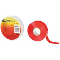 3M 80611211568 Scotch 35 Weatherproof Adhesive PVC Tape Red 19mm ...