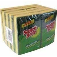 3M Scotchbrite Washing Up Scouring Sponge Pack of 10