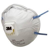 3m 8822sp classic cup shaped valved disposable respirator pack of 5