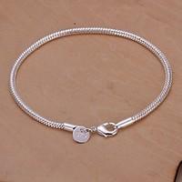 3m Snake Shape 925 Silver Bracelet (1PC)