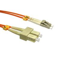 3m OM2 Fibre Optic Cable LC-SC orange 50/125