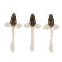 3pcs High Simulation Fishing Baits Soft Silicone Artificial Tadpole Lure Lifelike in the Water
