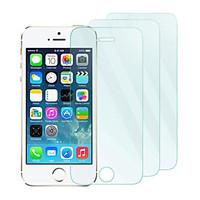 3Pack 0.26mm Tempered Glass Screen Protector with Microfiber Cloth for iPhone 5 / 5S /5C
