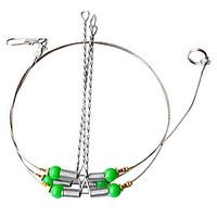 3pcs Stainless Steel Fishing Wire Leader Trace With Snap(Random Color)