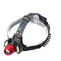 3Pcs CREE T6 2R2 LED Headlamp Rechargeable Waterproof Zoomable Headlight Fishing/Hunting