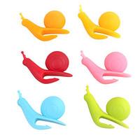 3PCS Snail Shape Silicone Cup Mug Edge Tea Bag Holder