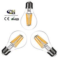 3pcs ondenn e26e27 8 w 8 cob 800 lm 2800 3200k k warm white a dimmable ...