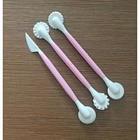 3Pcs Baking Tools Sculpture Group Decoration Pen Sugar Flower Modelling Tools Polymer Clay Model