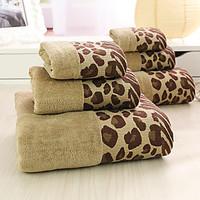 3Pcs Full Cotton Bath Towel Set Super Soft Strong Water Absorption Capacity Not Dropping Wool