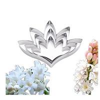 3pcsset stainless steel tuberose petal cookie cutters biscuit cutter f ...