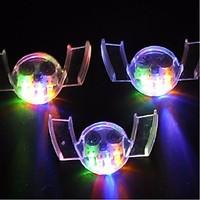 3PCS Colorful Flashing LED Flash Light Mouth Guard Piece 4 Colors Party Glowing Tooth Toy Festive Party Supplies