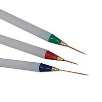 3PCS Colored Drawing Nail Pen Set For Nail Art Tool